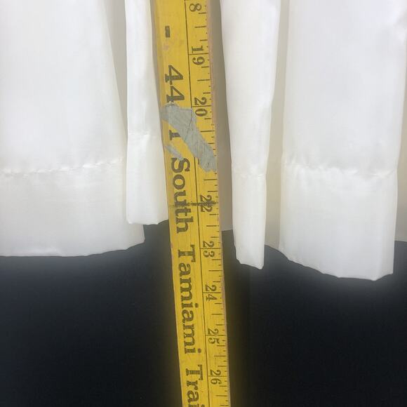 Vintage 1980s Women's Chiffon Sheer Skirt Drop Waist Cocktail Dress - Picture 13 of 14